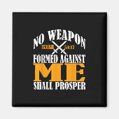 Geen wapen dat tegen mij is gevormd, zal Christia  Magneet (Voorkant)