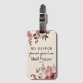 Geen wapen gevormd tegen mij Bagagelabel (Voorkant (verticaal))