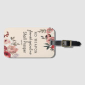 Geen wapen gevormd tegen mij Bagagelabel (Voorkant (horizontaal))