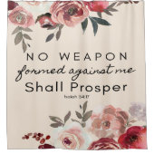 Geen wapen gevormd tegen mij douchegordijn (Voorkant)