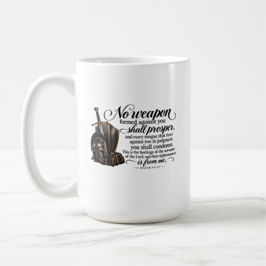Geen wapen koffiemok (Links)