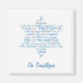 Geen wapen ster van David gepersonaliseerd Magneet (Voorkant)