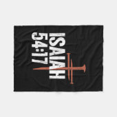 Geen wapen tegen mij zal bloeien - Front Fleece Deken (Voorkant (Horizontaal))
