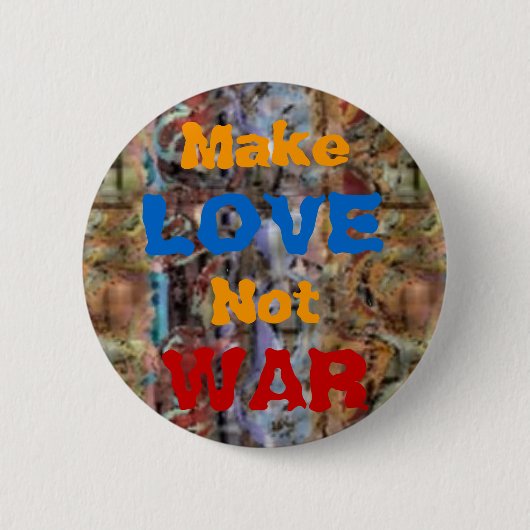 Geen WAR 1960's van 1970 Ronde Button 5,7 Cm (Voorkant)
