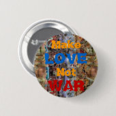 Geen WAR 1960's van 1970 Ronde Button 5,7 Cm (Voorkant /achterkant)