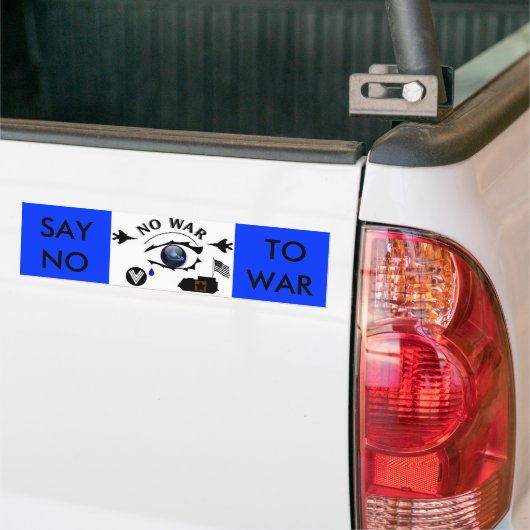 GEEN WAR-BUMPERSTICKER BUMPERSTICKER (Op Truck)