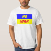GEEN WAR-Mannen Basic T-Shirt (Voorkant)