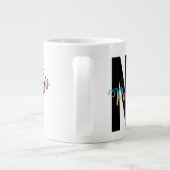 GEEN water schilderen, Humor, grappig Grote Koffiekop (Achterkant)