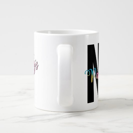 GEEN water schilderen, Humor, grappig Grote Koffiekop (Achterkant)