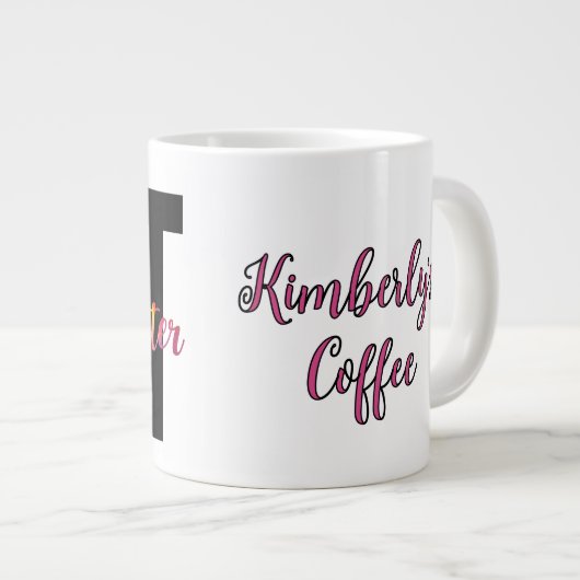 GEEN water schilderen, Humor, grappig Grote Koffiekop (Voorkant rechts)