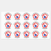 Geen waterteken drinken labels (Vel)