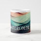 Geen Waterverf water Grote Koffiekop (Voorkant)