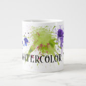 Geen Waterverf water, met verfspatten Grote Koffiekop (Voorkant)