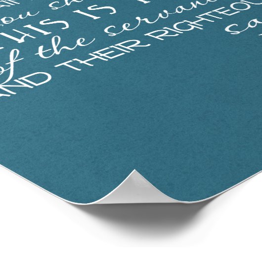 Geen Weapon Star van David Blauwgroen Poster (Hoek)