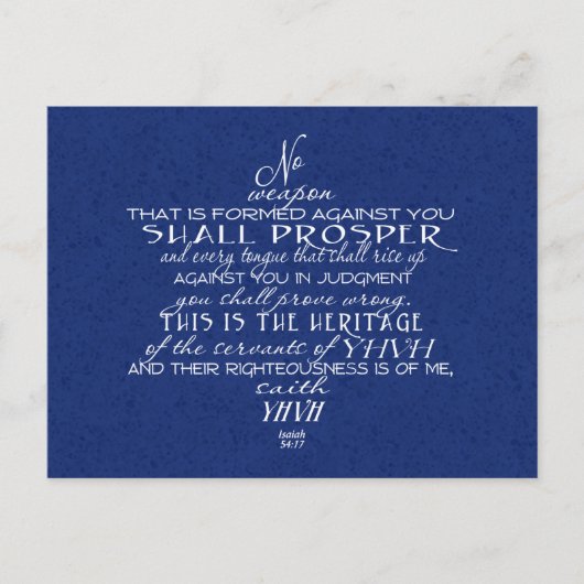 Geen Weapon Star van David Blue Briefkaart (Voorkant)