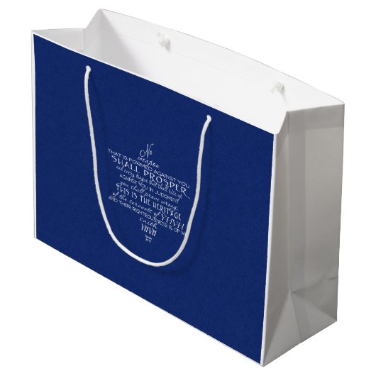 Geen Weapon Star van David Blue Large Cadeautasje (Achterkant Gekanteld)