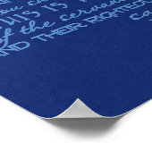 Geen Weapon Star van David Blue op Blue Poster (Hoek)