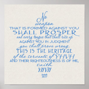 Geen Weapon Star van David Blue op Tan Poster