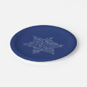 Geen Weapon Star van David Blue Papieren Bordje (Gekanteld)