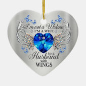 Geen weduwnaar Gedenkssympathie WIe Wings Keramisch Ornament (Voorkant)