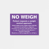 Geen weegnotitie post-it® notes (Voorkant)