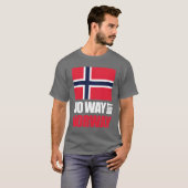Geen weg behalve Noorwegen Shirt (Voorkant volledig)