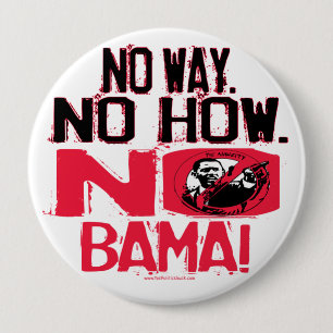 Geen weg. Geen Obama in 2008 Ronde Button 4,0 Cm