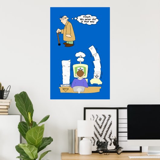 Geen weg poster (Thuiskantoor)