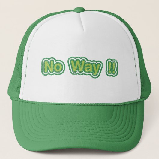 Geen weg trucker pet (Voorkant)