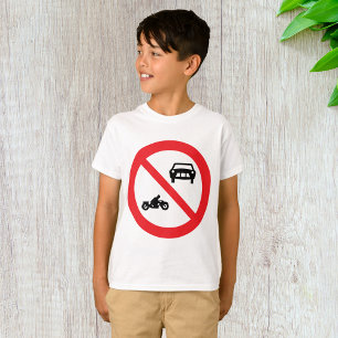 Geen wegkenteken voor voertuigen t-shirt