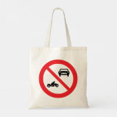 Geen wegkenteken voor voertuigen tote bag (Achterkant)