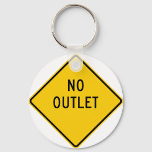 Geen wegmarkering sleutelhanger