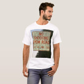 Geen wegschieters T-shirt (Voorkant volledig)