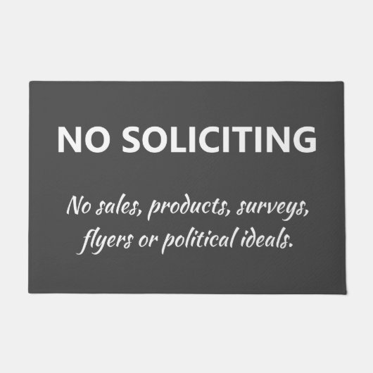 Geen welkomstbericht aanvragen deurmat (Voorkant)