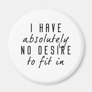 Geen wensen om in te passen magneet