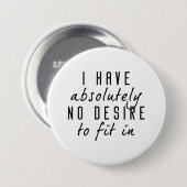 Geen wensen om in te passen ronde button 7,6 cm (Voorkant /achterkant)