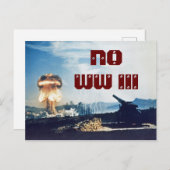 Geen Wereldoorlog III Briefkaart (Voorkant / Achterkant)