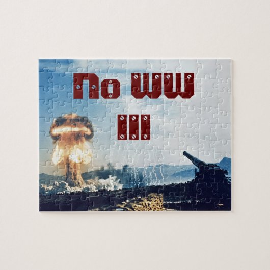Geen Wereldoorlog III Legpuzzel (Horizontaal)