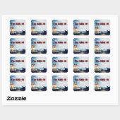 Geen Wereldoorlog III Vierkante Sticker (Vel)