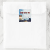 Geen Wereldoorlog III Vierkante Sticker (Tas)