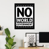 Geen wereldregering #1 poster (Thuiskantoor)