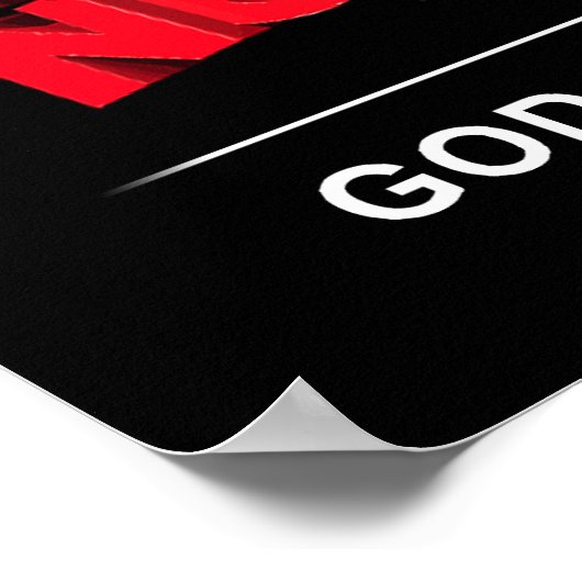 Geen wereldregering poster (Hoek)