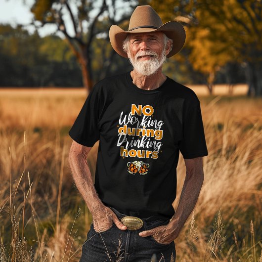 Geen werk tijdens Drink uren T-shirt