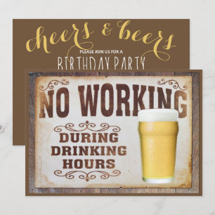 "Geen werkende Mannen" Dubbele zondags Kaart