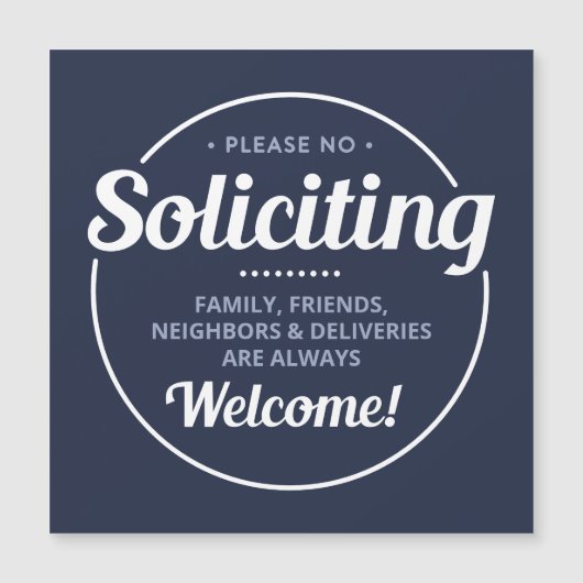 Geen wervende (bewerkbare) Welkom Magnetisch teken (Voorkant)