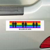 Geen wetten op liefde bumpersticker (Op auto)