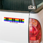 Geen wetten op liefde bumpersticker (Op Truck)