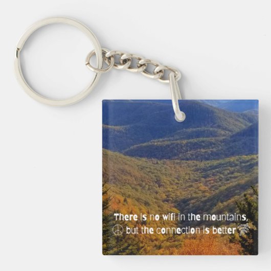 Geen WIFI Acrylische Sleutelhanger (voorkant)