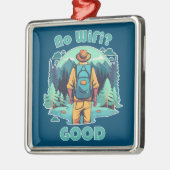 Geen Wifi Goede Backpacker Metalen Ornament (Links)