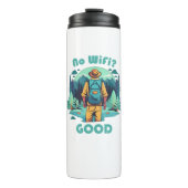 Geen Wifi Goede Backpacker Thermosbeker (Voorkant)